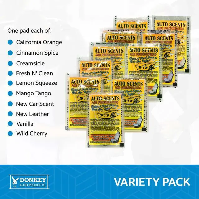 Alt view image 3 of 7 - Auto Scents - Professional Car Air Freshener Pads Sampler (Sample Pack of 10 Scents) Multi-Color