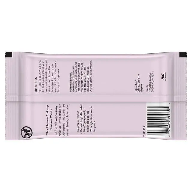 Alt view image 2 of 5 - Cleanse Makeup Remover, Rose Water, 25 Wipes