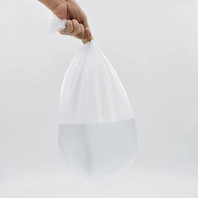 Alt view image 4 of 6 - Mini Trash Bags for Mini Trash Can,7 Rolls White Trash Bags for Desktop Wastebasket of Various Sizes,105 Count Total