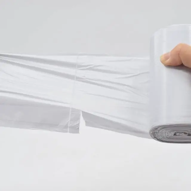 Alt view image 5 of 6 - Mini Trash Bags for Mini Trash Can,7 Rolls White Trash Bags for Desktop Wastebasket of Various Sizes,105 Count Total
