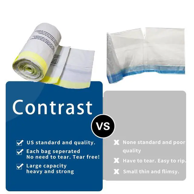 Alt view image 5 of 7 - Large Trash Bags, Big Tall heavy duty 21 Gallon/ 50-90 Liter Drawstring Trash Bags, Easy-Dispense Leaf Roll, tear-free design, Extra-Strong Unscented 30 Count for Kitchen & Household & Commercial.