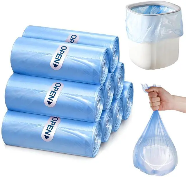 Main image of 0.5 Gallon Mini Trash Bags, 300 Count Desktop Wastebasket Bin Liners, Small Plastic Bags for Home Office Kitchen, Blue