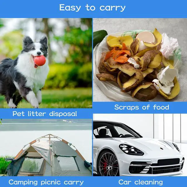 Alt view image 7 of 7 - 0.5 Gallon Mini Trash Bags, 300 Count Desktop Wastebasket Bin Liners, Small Plastic Bags for Home Office Kitchen, Blue