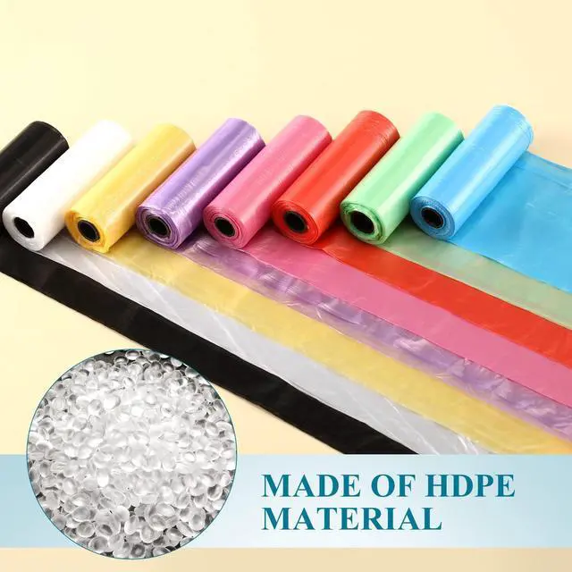 Alt view image 6 of 7 - 240 Counts Mini Trash Bags 0.5 Gallon Tiny Garbage Bags Small Pet Bags Strong Trash Bags Trash Can Liners for Car Kitchen Office Desktop Mini Trash Can Wastebasket Bin, 16 Rolls(Mixed Color)