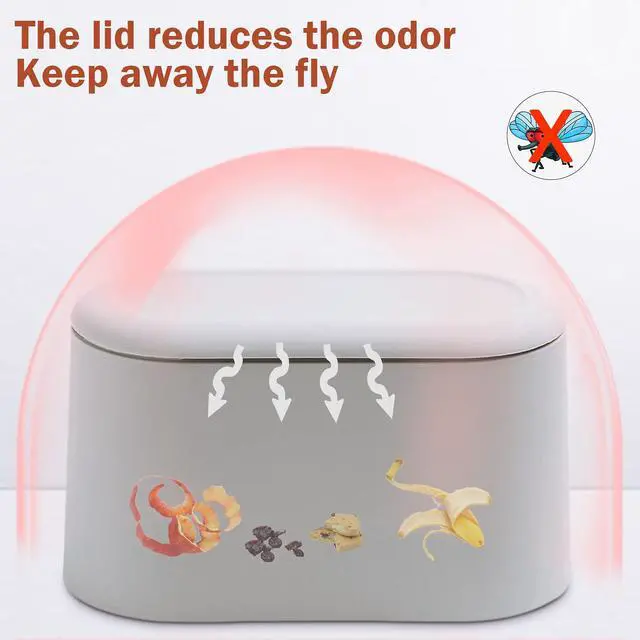 Alt view image 2 of 7 - Mini Desk Trash Can with Lid with 90 Pcs Trash Bag, Lint Bin 0.5 Gallon Countertop Waste Bin for Table Tiny Garbage Can for Office Bedroom (White)