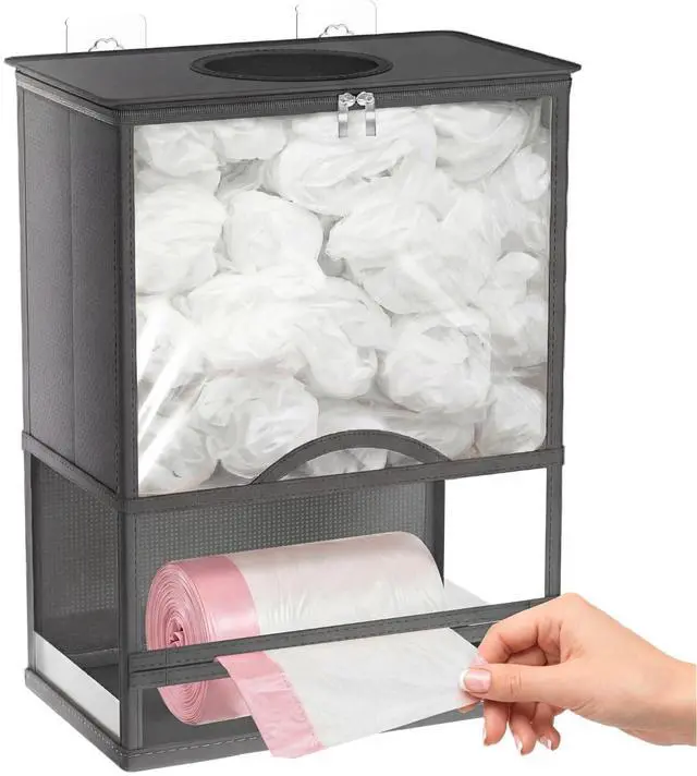 Main image of Plastic Bag Holder, Wall Mounted Grocery Bag Holder