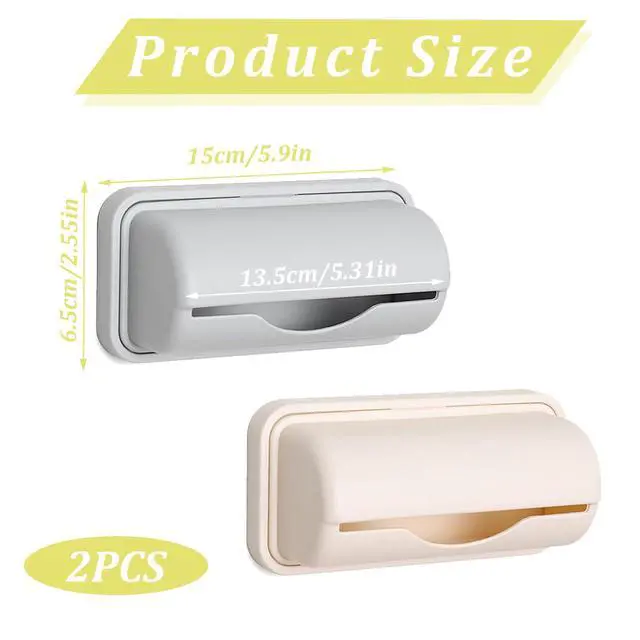 Alt view image 2 of 6 - 2 Pcs Trash Bag Dispenser,Trash Can Liner Dispenser For Bottom Of Can,Garbage Bag Dispenser For Inside Trash Can,Wall Mount Garbage Bag Dispenser Kitchen Bathroom Toilet Storage Organization