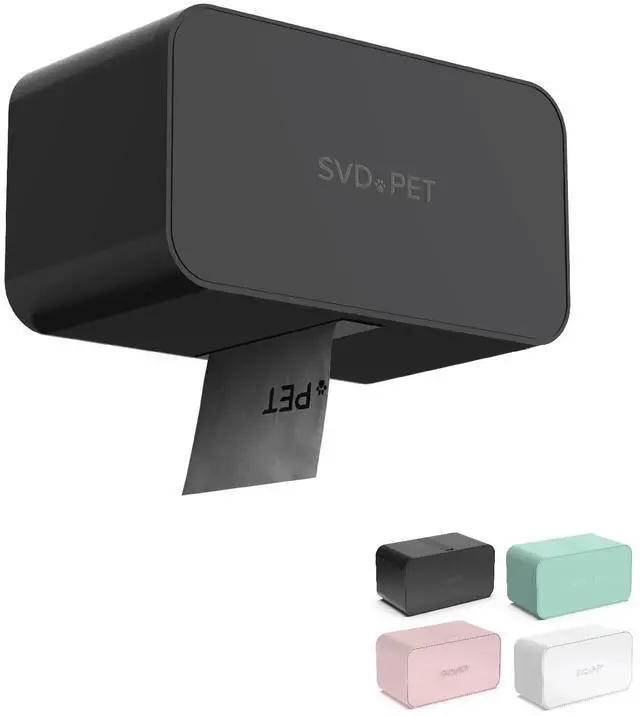Main image of Dog Poop Bag Dispenser, Wall Mount Waste Bag Dispenser, Holds 8 Rolls of Waste Bags, Indoor/Outdoor Wall mount or Place on the Table (Black, Dispenser only)