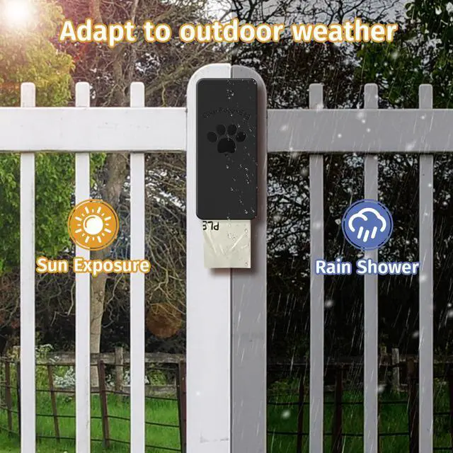 Alt view image 5 of 7 - Dog Poop Bag Dispenser, Wall-Mounted Dog Bag dispenser Outdoor or Indoor for Doggy and Pets, Black Poop Holder for Yard and Park, Included 4 Rolls (60 Bags)
