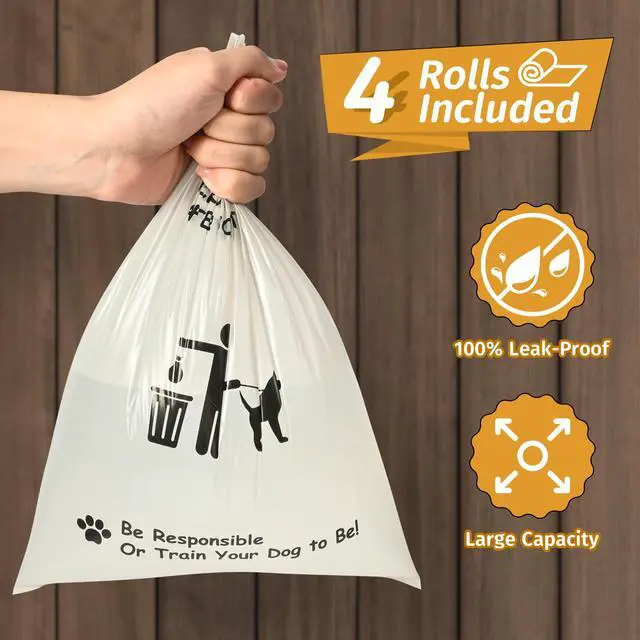 Alt view image 7 of 7 - Dog Poop Bag Dispenser, Wall-Mounted Dog Bag dispenser Outdoor or Indoor for Doggy and Pets, Black Poop Holder for Yard and Park, Included 4 Rolls (60 Bags)
