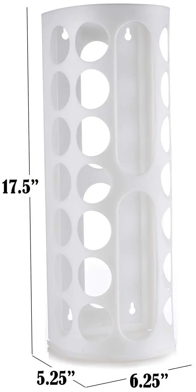 Alt view image 5 of 7 - Grocery Bag Storage Holder, Large Bag Dispenser, Neatly Store Plastic Shopping Bags & Keep them Handy for Reuse, Access Holes Make Adding or Retrieving Bags Simple & Convenient, (2-Pack)