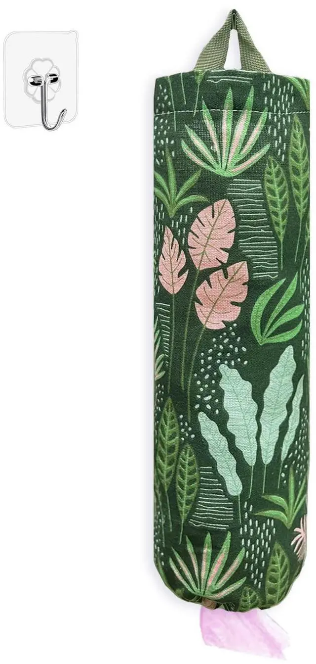 Main image of Plastic Bag Holder, Reusable Grocery Bag Organizer, Wall Mount, 1 Pack, Seaweed