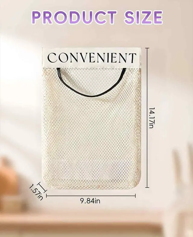 Alt view image 2 of 7 - 2 Pack Grocery Bag Holder for Plastic Bags, Shopping Bag Storage Dispenser under Sink with Sticky Wall Mount