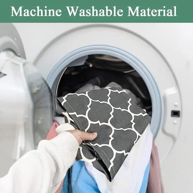 Alt view image 5 of 7 - Plastic Bag Holder, Washable Grocery Bag Holder for Plastic Bags, Strong Plastic Bag Storage Dispenser with Hanging Loop, Wall Mount Trash Bag Dispenser for Home Kitchen Cabinet (Dark Grey)