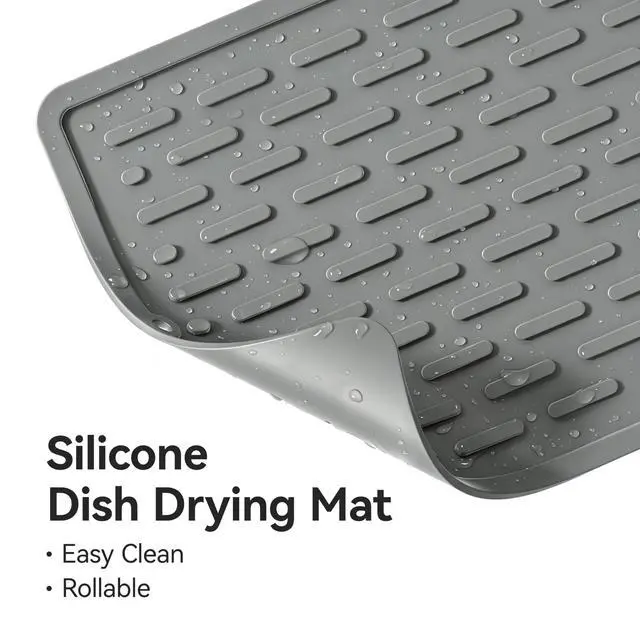 Alt view image 4 of 7 - Reusable Bag Dry Rack, 304 Stainless Steel Plastic Bag Dry Rack with Silicone Drying Mat, Easy to Disassemble Bag Dryer Rack for Reusable Bags, Ziplock Bags, Silicone Bags, Space Saving Drying Stand