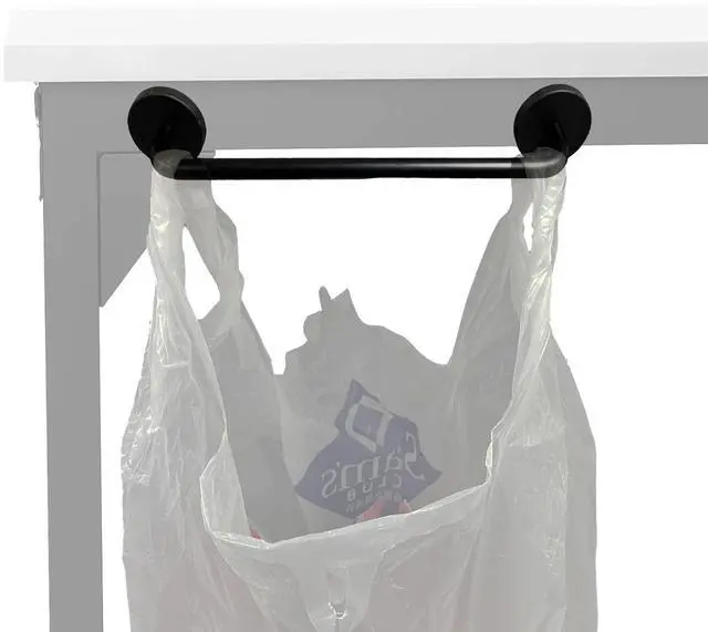 Main image of Under the Table Plastic Trash Bag Holder for Desk, Magnetic Grocery Bag Holder for RV,Camping, Picnics, Dorm Room Office etc - Very Suitable for Manual/Sewing use. - No Assembly, no Drilling