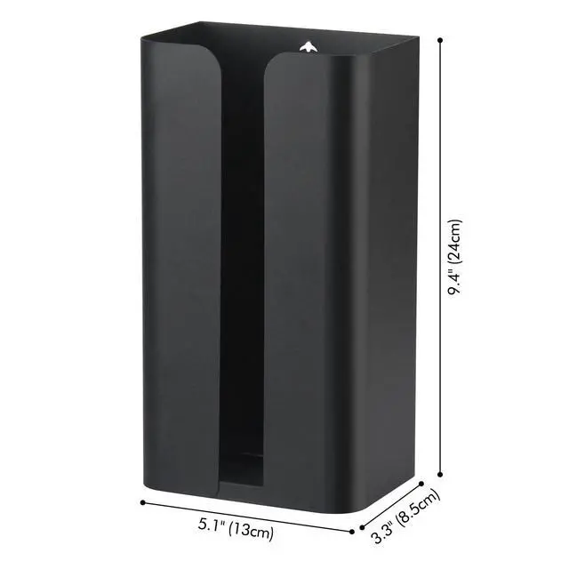 Alt view image 4 of 7 - Magnetic Laundry Dryer Sheet Dispenser, Tissue Holder, Garbage Bag Dispenser for Fridge, Kitchen, Laundry (Black)