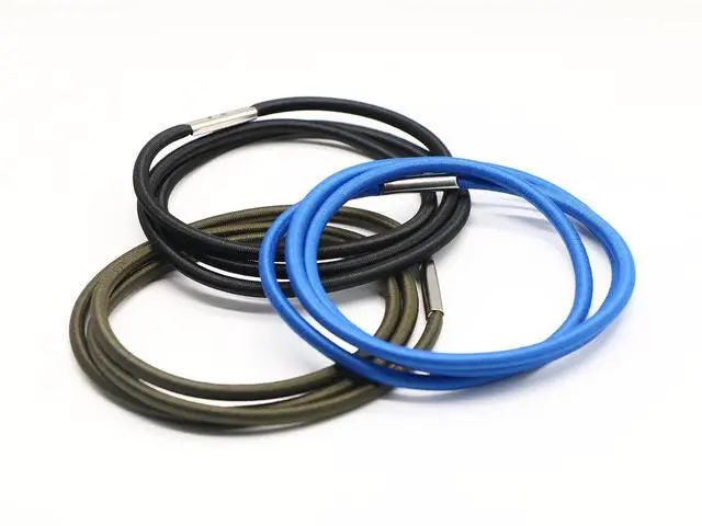 Alt view image 2 of 6 - Trash Can Rubber Bands Set of 3, Black, Blue, Grey, Fits 13 to 30 Gallon Trash Cans,Homewares Colorful Litter Box Bands Good for Home Office School Indoor and Outdoor