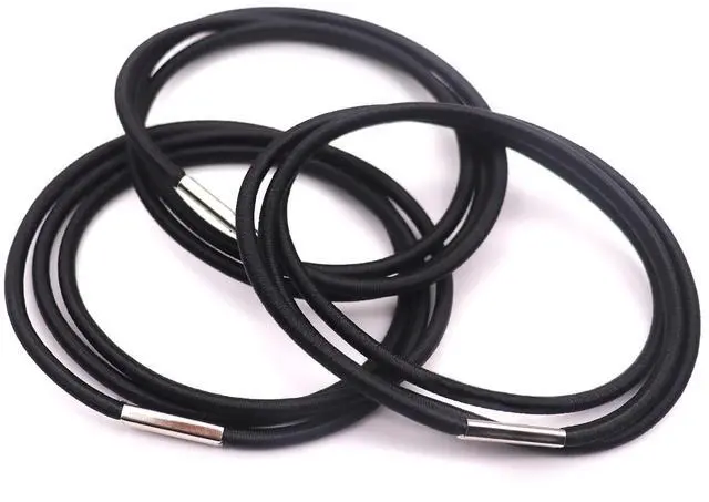 Main image of Trash Can Rubber Bands Set of 3, Black Only, Fits 13 to 30 Gallon Trash Cans, Garbage Can Elastic Bands, Durable Trash Can Bag Holder Straps Good for Home and Office
