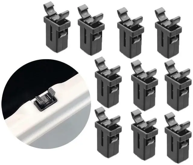 Main image of 10 Pack Trash Can Lid Clips Press Switch Replacement Push-Type Lock Button for Mini Trash Can with Lid Garbage Can Waste Basket Bathroom Trash Can with Press Top Lids Diaper Pail