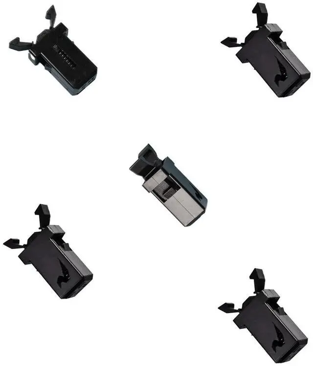 Main image of Trash Can Plastic Lock, Black, 5pcs