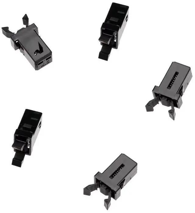 Alt view image 4 of 5 - Trash Can Plastic Lock, Black, 5pcs