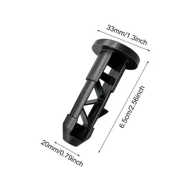 Alt view image 2 of 7 - 6PCS Wheelie Bin Lid Hinge Pins, Plastic Trash Can Lid Connecting Pins for Yard and Outdoor 50/80/100/120/240L Household and Commercial Wheelie Trash Bins, 2.56x1.3x0.79inch