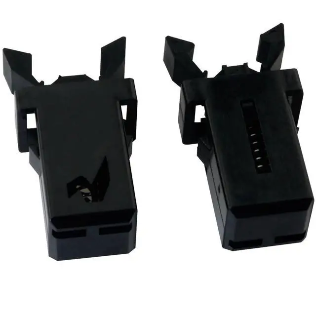 Alt view image 2 of 7 - 10PCS Black Trash Can Lock Replacement Kit Spring Press Buckle Touch Top Can Button Plastic Repair Clip Push Switch Self Locking Tissue Box Door Buckle