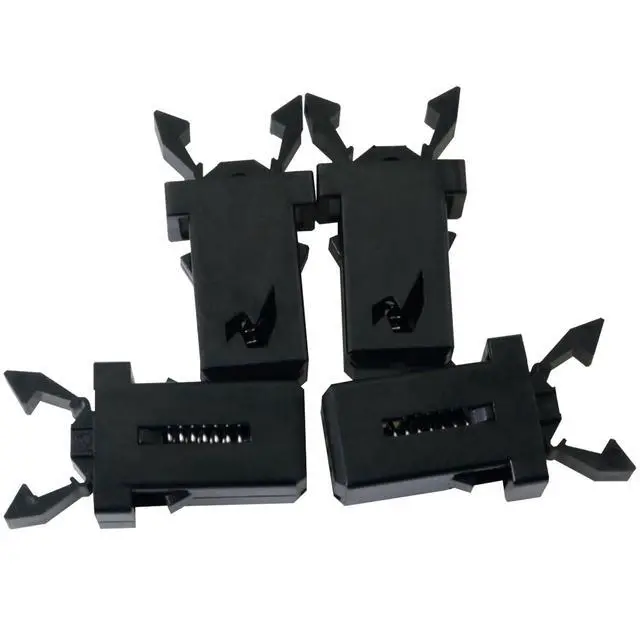 Alt view image 3 of 7 - 10PCS Black Trash Can Lock Replacement Kit Spring Press Buckle Touch Top Can Button Plastic Repair Clip Push Switch Self Locking Tissue Box Door Buckle