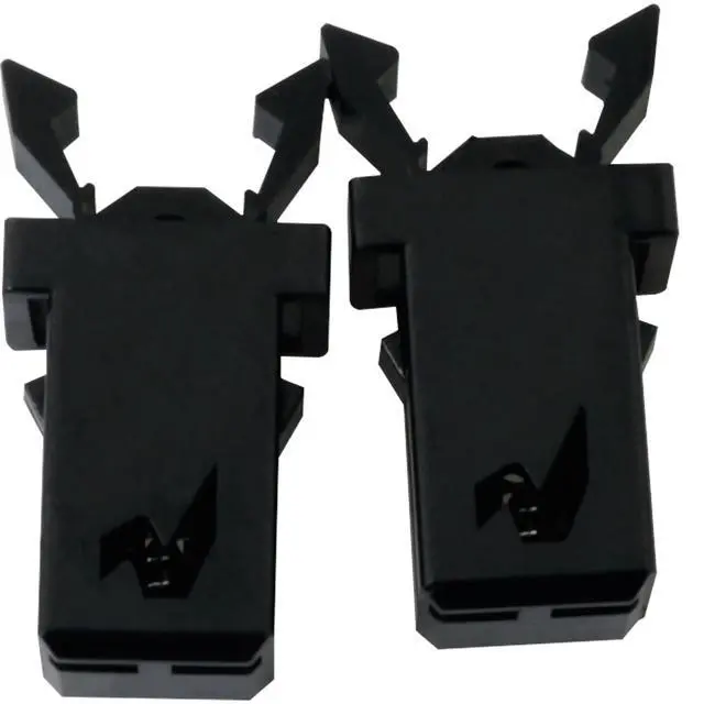 Alt view image 4 of 7 - 10PCS Black Trash Can Lock Replacement Kit Spring Press Buckle Touch Top Can Button Plastic Repair Clip Push Switch Self Locking Tissue Box Door Buckle