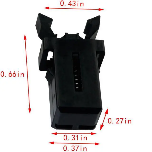 Alt view image 5 of 7 - 10PCS Black Trash Can Lock Replacement Kit Spring Press Buckle Touch Top Can Button Plastic Repair Clip Push Switch Self Locking Tissue Box Door Buckle