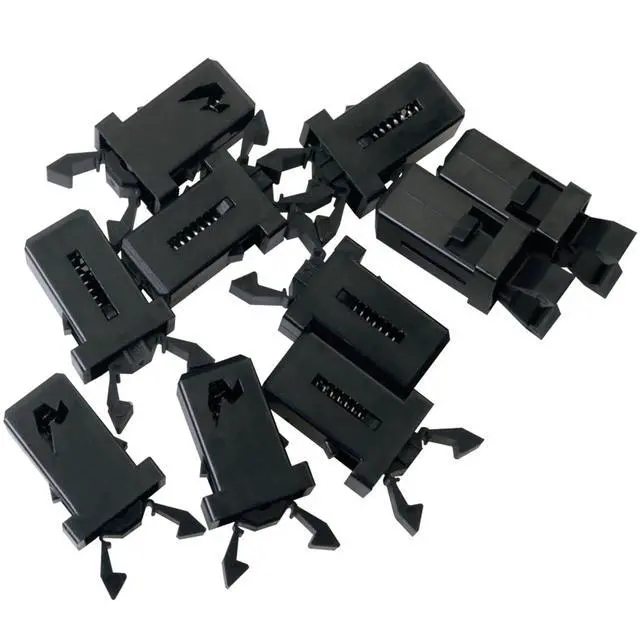 Alt view image 7 of 7 - 10PCS Black Trash Can Lock Replacement Kit Spring Press Buckle Touch Top Can Button Plastic Repair Clip Push Switch Self Locking Tissue Box Door Buckle