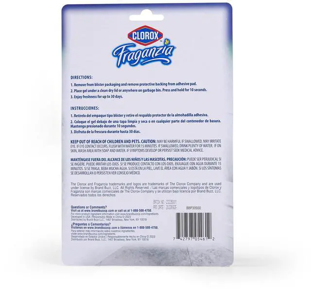 Alt view image 5 of 6 - Fraganzia Stick-On Gel Fresheners Lavender with Eucalyptus Trash Can Deodorizer Up to 30 Days Scent Odor Absorber Kitchen Bathroom Closet No Plug or Batteries, 0.12 FL OZ, 6 Count