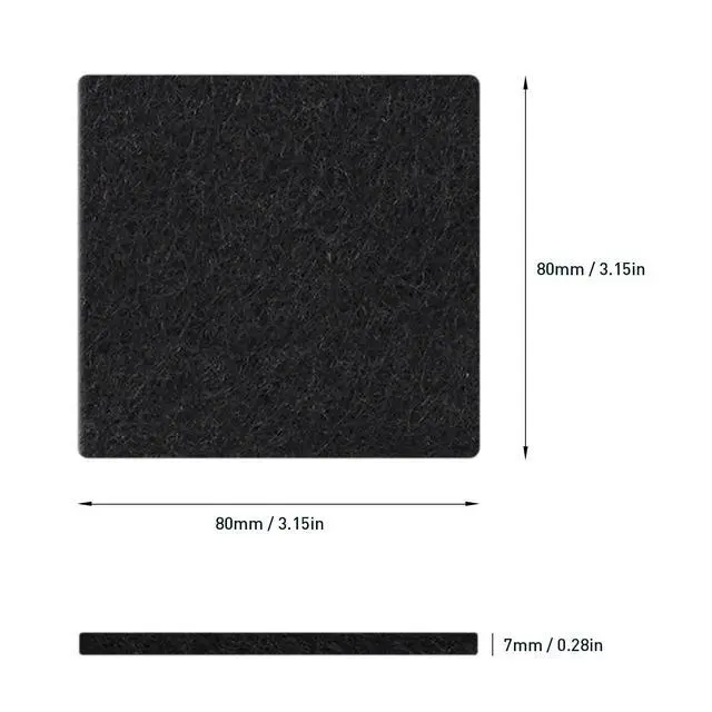 Alt view image 4 of 7 - Trash Can Odor Filter Refills for Trash Can and Compost Bin, Activated Charcoal Deodorizer, Strong Charcoal Odor Absorber, Pack of 4 Replacements
