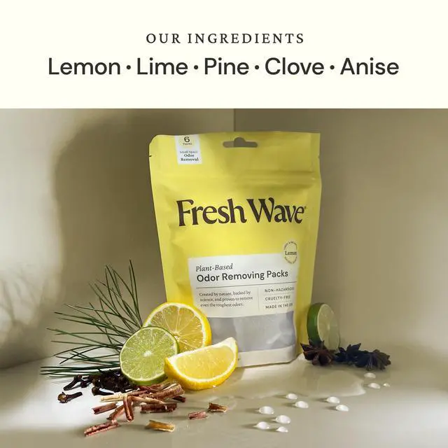 Alt view image 2 of 7 - Lemon Odor Eliminating & Deodorizing Packs | Bag of 6 | Safer Odor Relief for Small Spaces | Natural Plant-Based Odor Eliminator | Odor Absorbers for Home