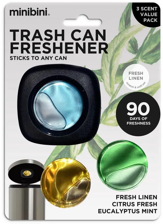 Main image of Minibini Trash Can Deodorizer and Odor Eliminator, Garbage Can Air Freshener and Odor Control Up to 90 Days, Device Plus Refill