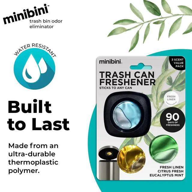 Alt view image 5 of 7 - Minibini Trash Can Deodorizer and Odor Eliminator, Garbage Can Air Freshener and Odor Control Up to 90 Days, Device Plus Refill