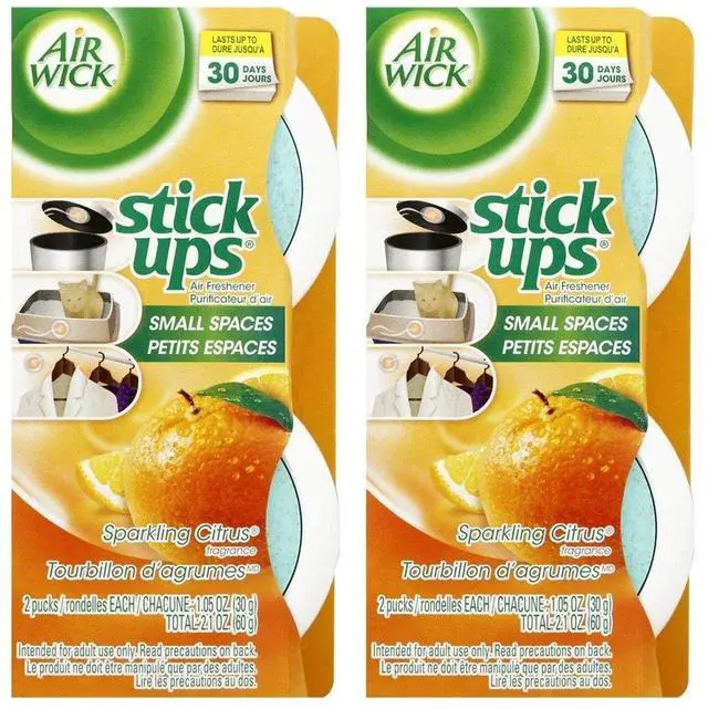 Main image of Stick Ups Air Freshener, Sparkling Citrus, 2 ct (Pack of 2)