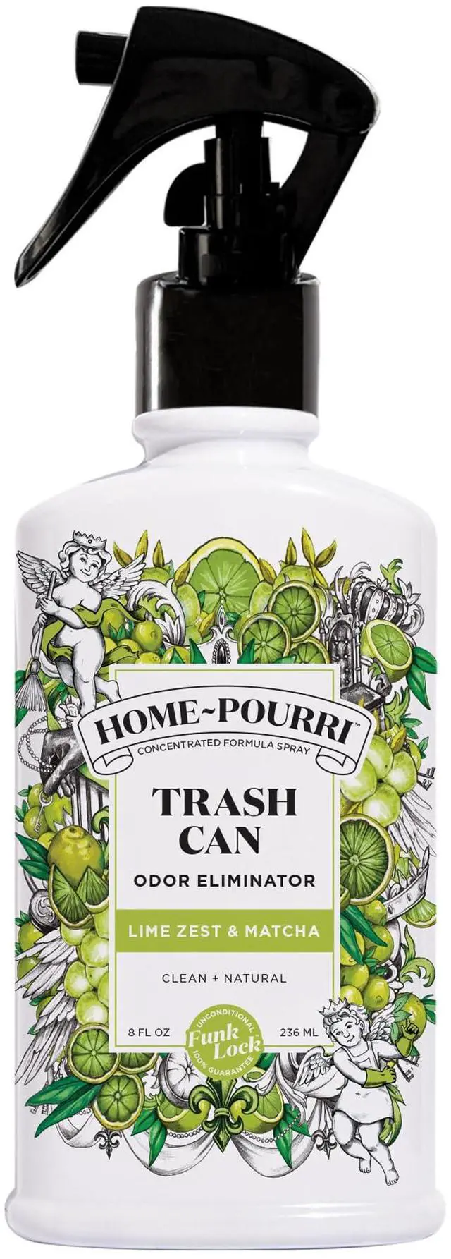 Main image of Home-Pourri Trash Can Odor Freshener, 8 Fl Oz - Lime Zest and Matcha