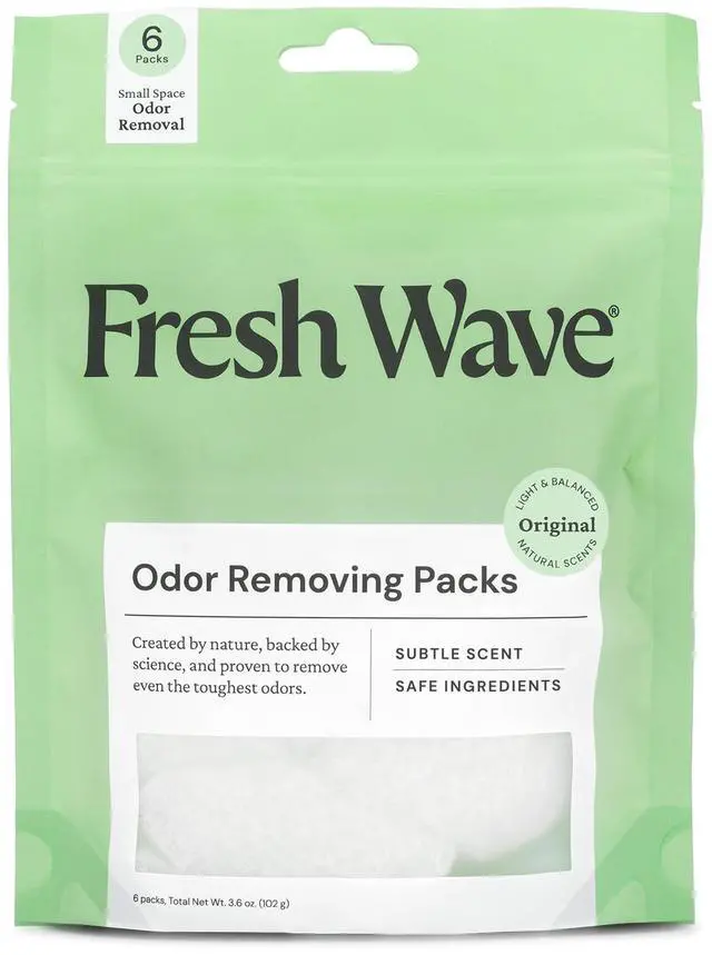 Main image of Odor Eliminating & Deodorizing Packs, Bag of 6 - Safer Odor Relief for Small Spaces, Natural Plant-Based Odor Eliminator, Odor Absorbers for Home