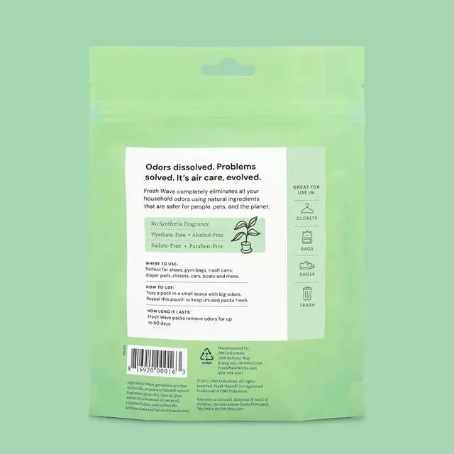 Alt view image 6 of 7 - Odor Eliminating & Deodorizing Packs, Bag of 6 - Safer Odor Relief for Small Spaces, Natural Plant-Based Odor Eliminator, Odor Absorbers for Home