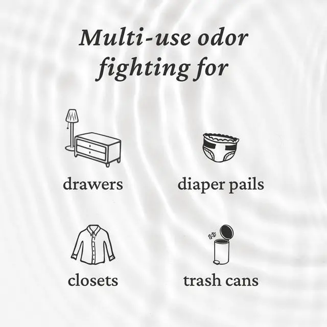 Alt view image 3 of 7 - Odor Removing Fresh Pod | 2 Refillable Fresh Pods & 2 Fresh Wave Packs | Safer Odor Relief | Natural Plant-Based Odor Eliminator for Small Spaces | Garbage Cans, Closets & Lockers