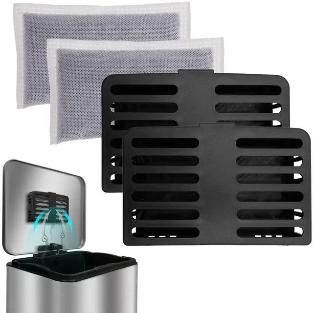 Main image of Trash Can Deodorizer Kit Stick-On Activated Carbon Odor Eliminator