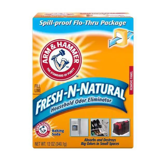 Alt view image 2 of 6 - Baking Soda Fresh-n-Natural Odor Eliminator, 12 oz (Pack of 3)