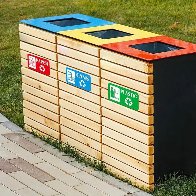 Alt view image 3 of 7 - 12Pack Recycling Stickers for Trash Cans,Paper Plastic Glass Cans Trash Sorting Stickers for Recycle Bins,Eco-Friendly Trash Can Recycle Signs Indoor & Outdoor Use(3"x5.7")
