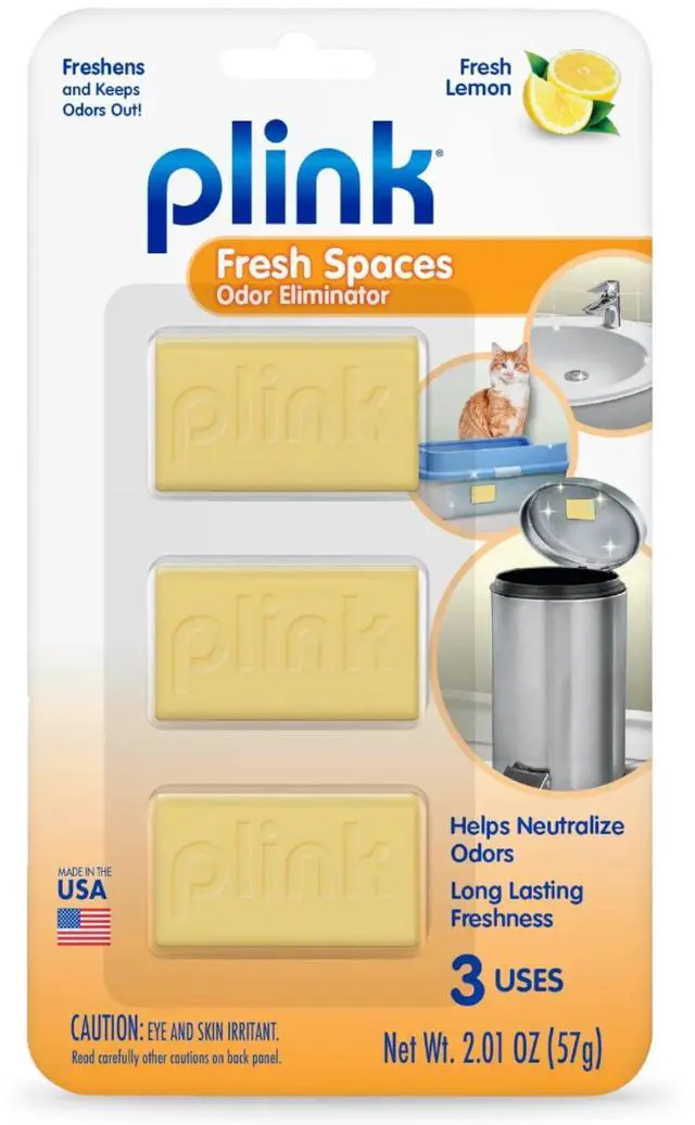 Alt view image 2 of 3 - Fresh Spaces Garbage Odor Eliminators, Fresh Lemon Scent 3 count, Pack of 2