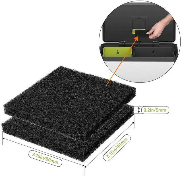 Alt view image 3 of 4 - Trash Can Odor Absorber Filter for Simpli Magic | 12 Pack Trash Can Deodorizer | Carbon Odor Absorber for Garbage Can Deodorizer Outdoor Indoor | Fit EKO Trash Cans