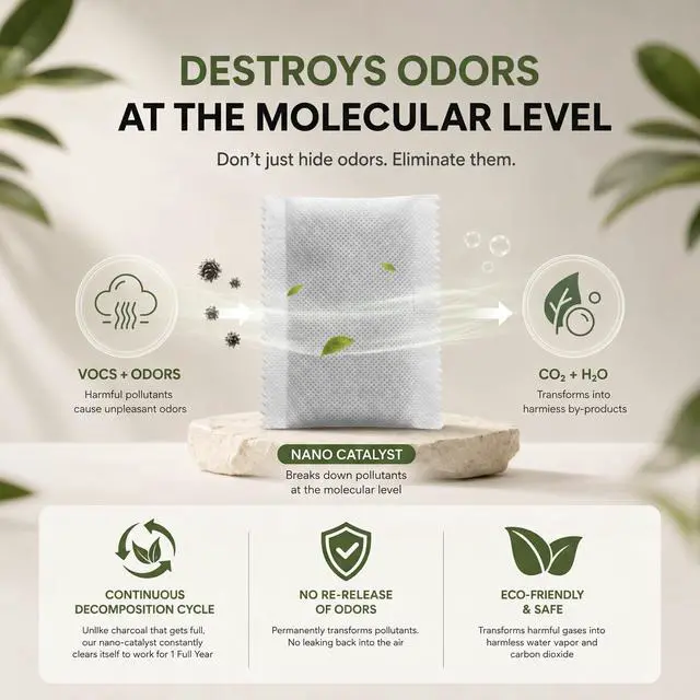 Alt view image 3 of 7 - Unscented Odor Eliminator Pouches for Trash Cans and Diaper Pails