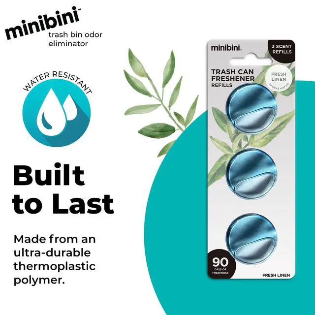 Alt view image 5 of 7 - Minibini Trash Can Deodorizer and Odor Eliminator, Garbage Can Air Freshener and Odor Control Up to 30 Days, Refill Pack