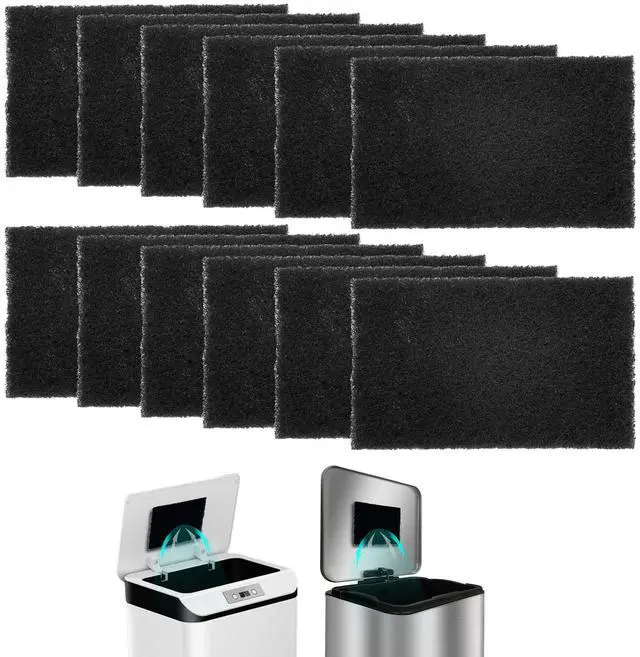 Main image of 12 Pack Universal Stick-on Trash Can Odor Absorbing Filters Refills